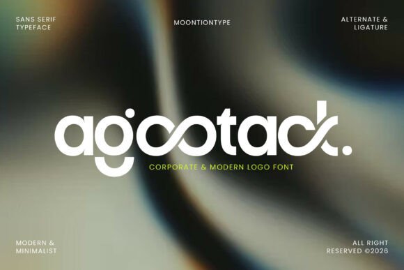 Agootack: A Modern Typeface for Clean Design