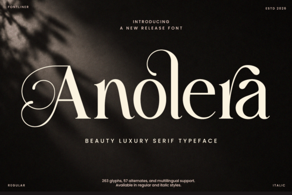 Anolera: A Luxurious Serif for Web Design