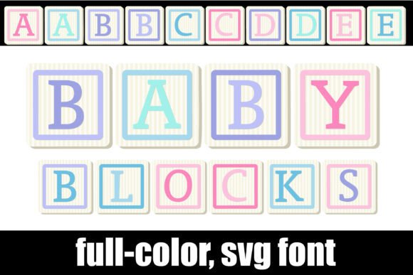 Baby Blocks Font for Creative Makers