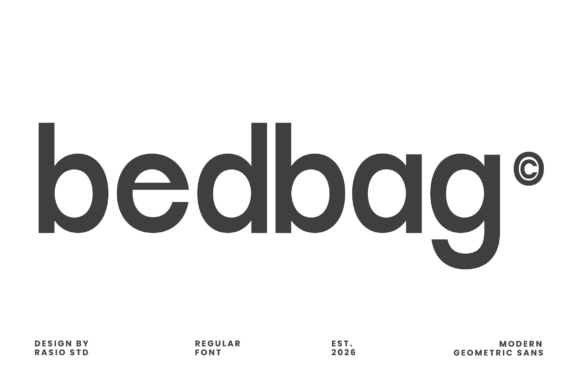 Bedbag: A Modern Sans Serif for Creative Projects