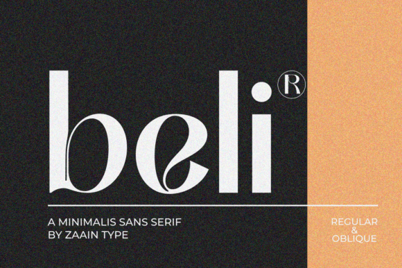 Beli Font: Modern Sans Serif for Crafters