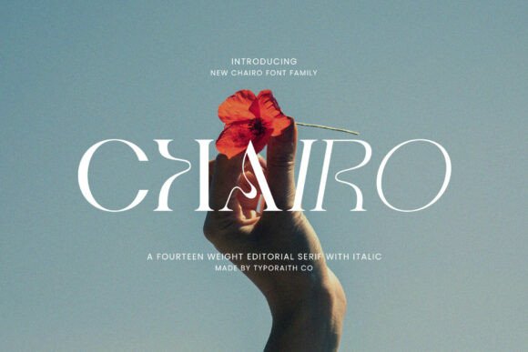 Chairo Family: Elegant Serif Font for Digital Marketing