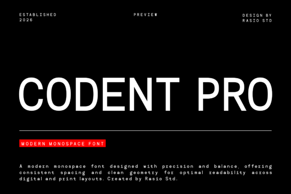 Codent Pro: A Modern Typeface for Clear Design