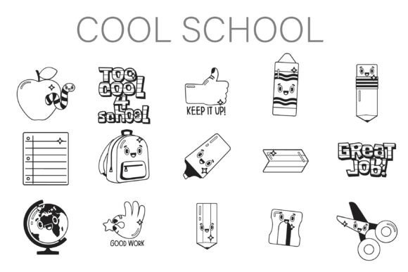 Cool School Dingbats Font