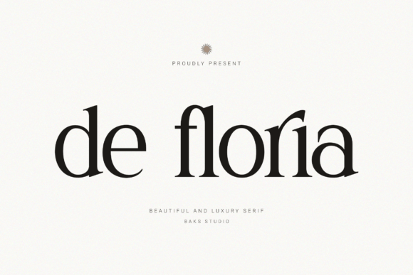 De Floria: A Serif Font for Elegant Design