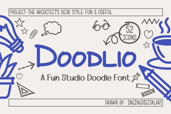 Doodlio: A Creative Font for Campaign Design