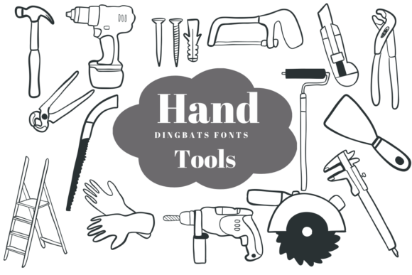Hand Tools Font for Business Branding