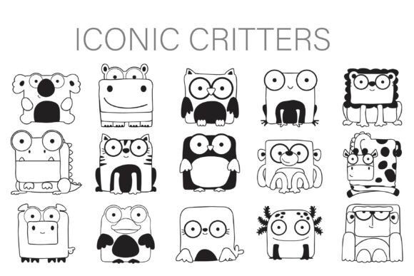 Iconic Critters: A Playful Font for Business