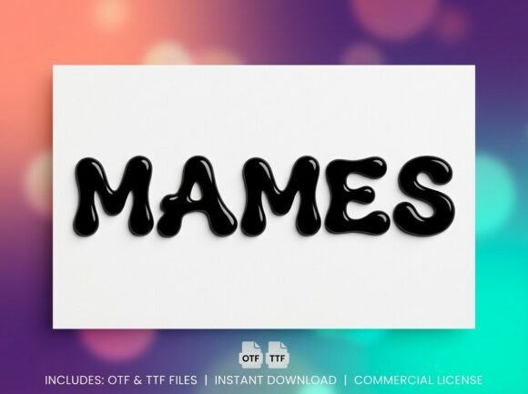 Mames: A Decorative Font for Creative Makers