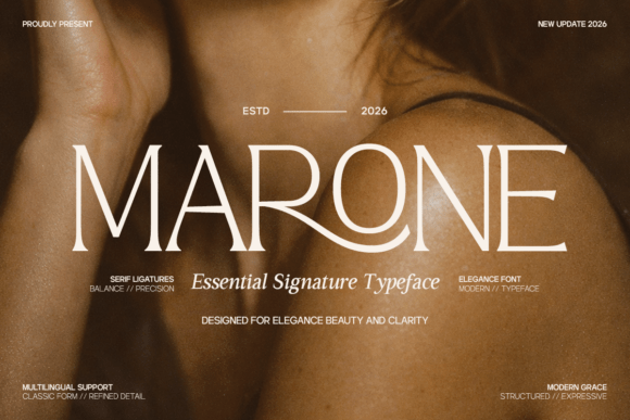 Marone: A Bold Serif for Real-World Design