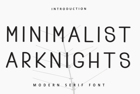 Minimalist Arknights Font
