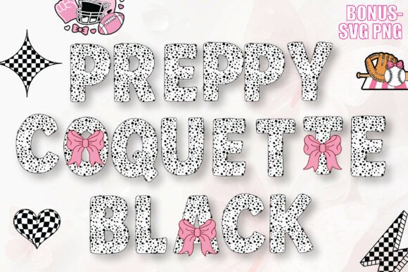 Preppy Coquette Black Font for Business