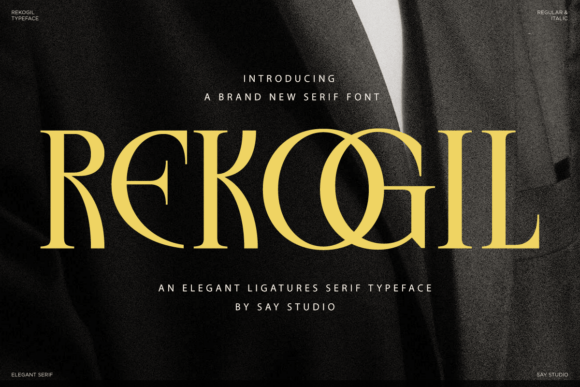 Rekogil: A Luxurious Serif Typeface