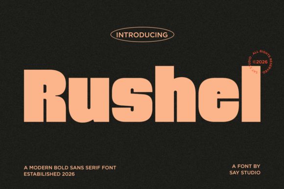 Rushel: A Bold Font for Web Design