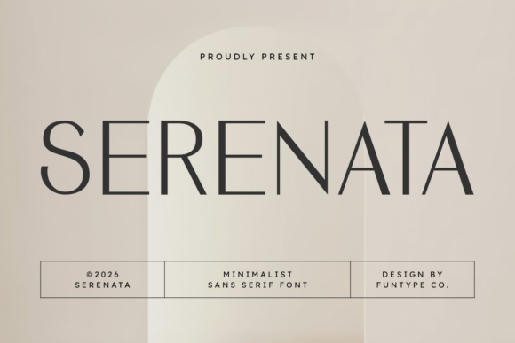 Serenata: A Modern Font for Creative Makers