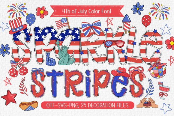 Sparkle Stripes: A Font for Polished Branding