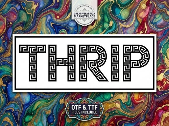 Thrip: A Decorative Display Font